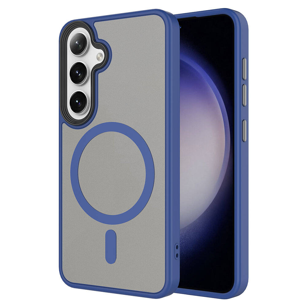 Cepax Matte Magsafe Galaxy S24 Plus Sert PC Arka Yüzey Kablosuz Şarj Özellikli Telefon Kılıfı - 1 Cepax Matte Magsafe Galaxy S24 Plus Sert PC Arka Yüzey Kablosuz Şarj Özellikli Telefon Kılıfı - 1